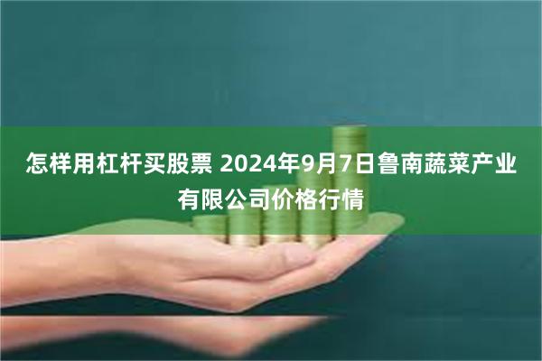 怎样用杠杆买股票 2024年9月7日鲁南蔬菜产业有限公司价格行情