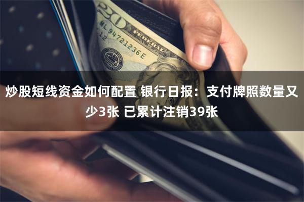 炒股短线资金如何配置 银行日报：支付牌照数量又少3张 已累计注销39张