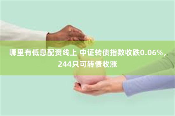 哪里有低息配资线上 中证转债指数收跌0.06%，244只可转债收涨