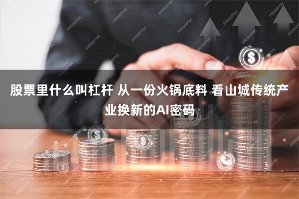 股票里什么叫杠杆 从一份火锅底料 看山城传统产业换新的AI密码